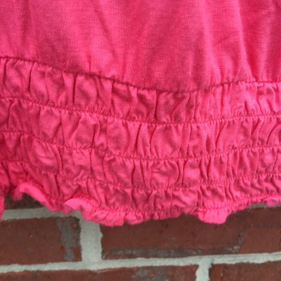INC International Concepts Cold Shoulder Top Coral Pink Size 0X Smocked - Picture 5 of 8